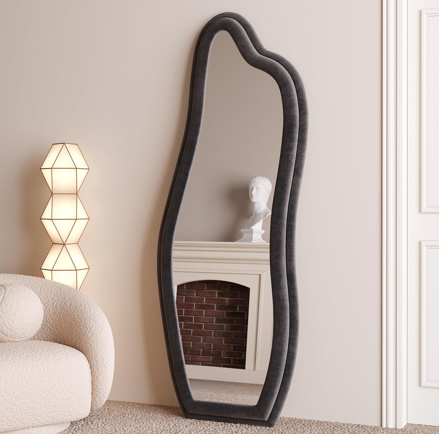 Calero Wavy Floor Mirror （2 colour）