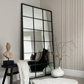 Black Rectangular Window Mirror (200x100 CM)