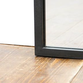 Black Rectangular Window Mirror (200x100 CM)