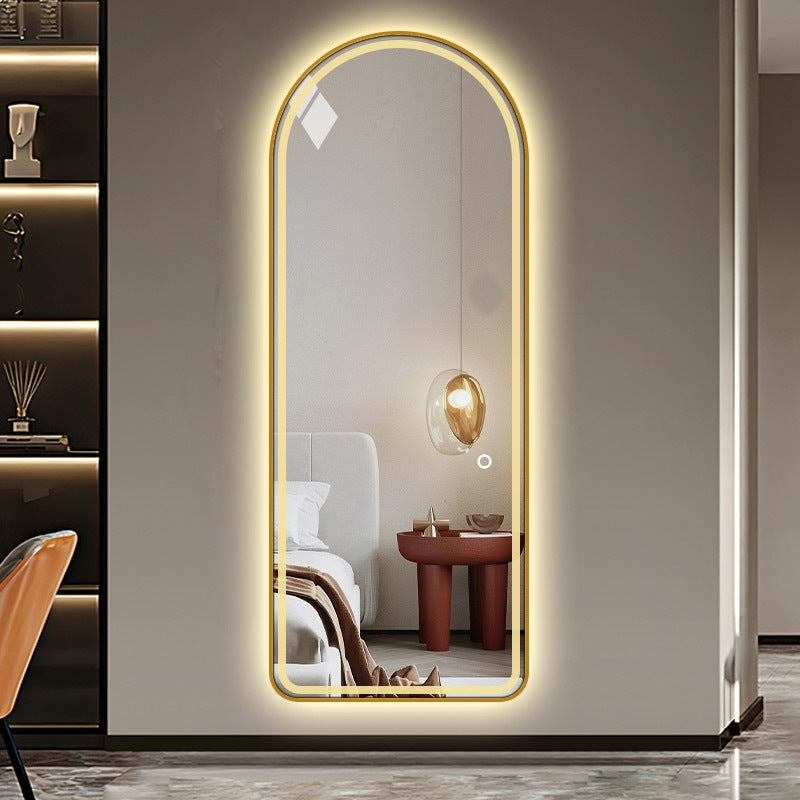 Gold Arch Full Length Mirror with LED Light (3 Sizes)【3 Colour】