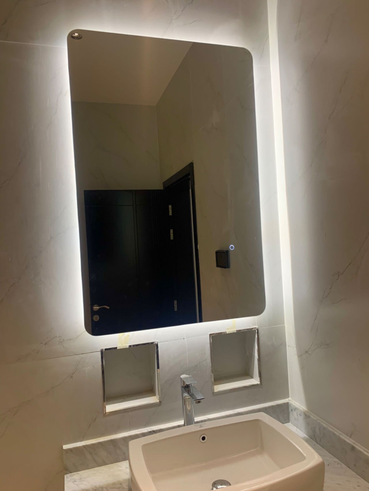 Backlit Frameless Full Length Rounded Corners Mirror (5 Sizes)